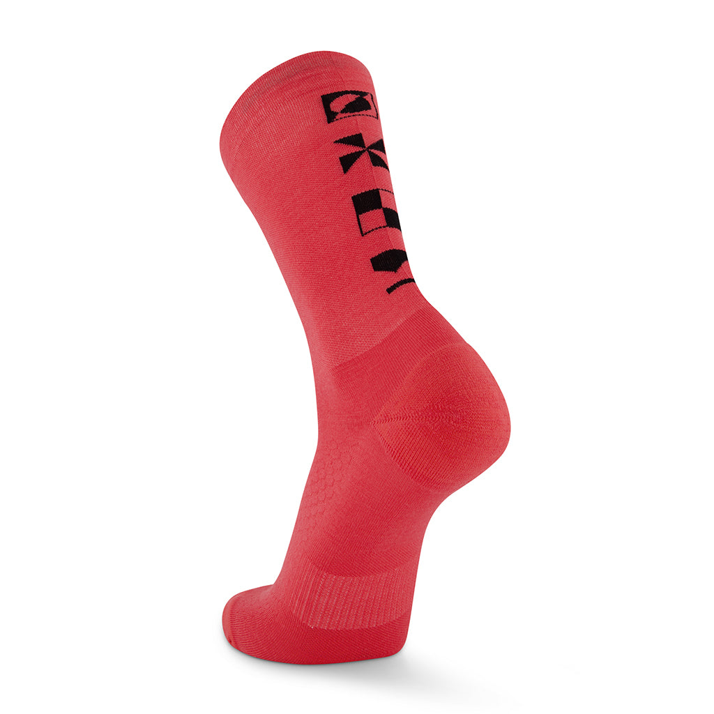 Atlas Merino Crew Sock - Watermelon