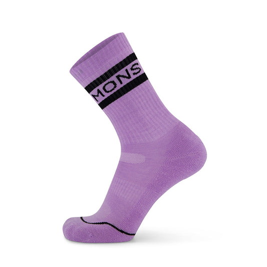 Signature Merino Crew Sock - Pastel Purple