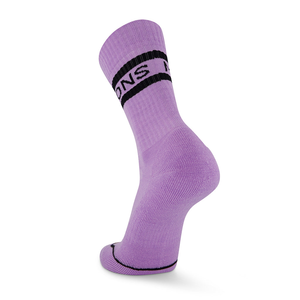 Signature Merino Crew Sock - Pastel Purple
