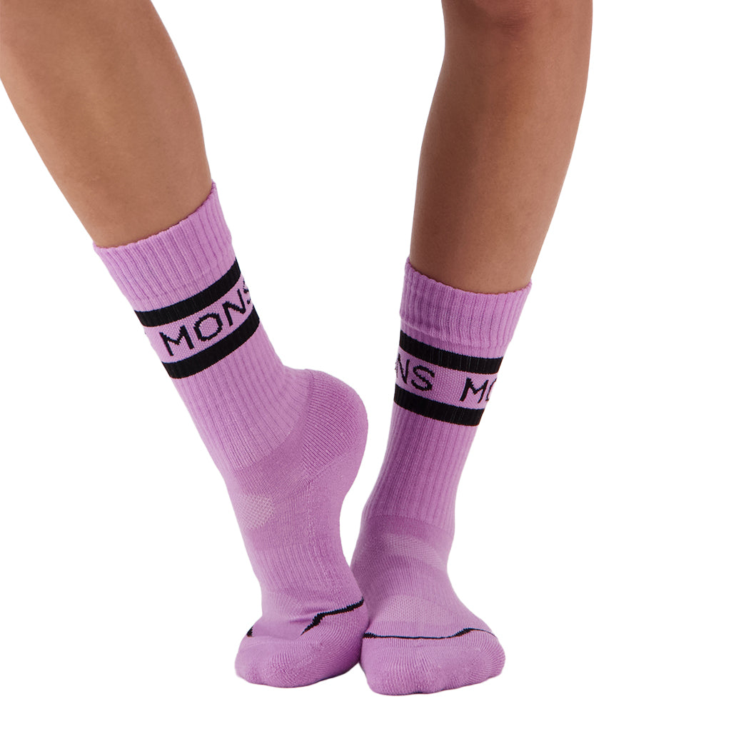 Signature Merino Crew Sock - Pastel Purple