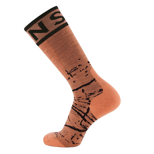Atlas Merino Snow Sock - Sun Orange