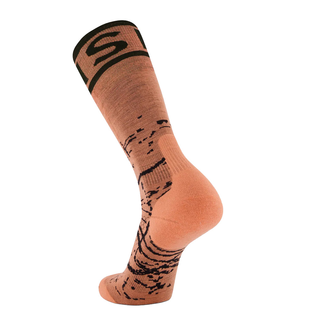 Atlas Merino Snow Sock - Sun Orange