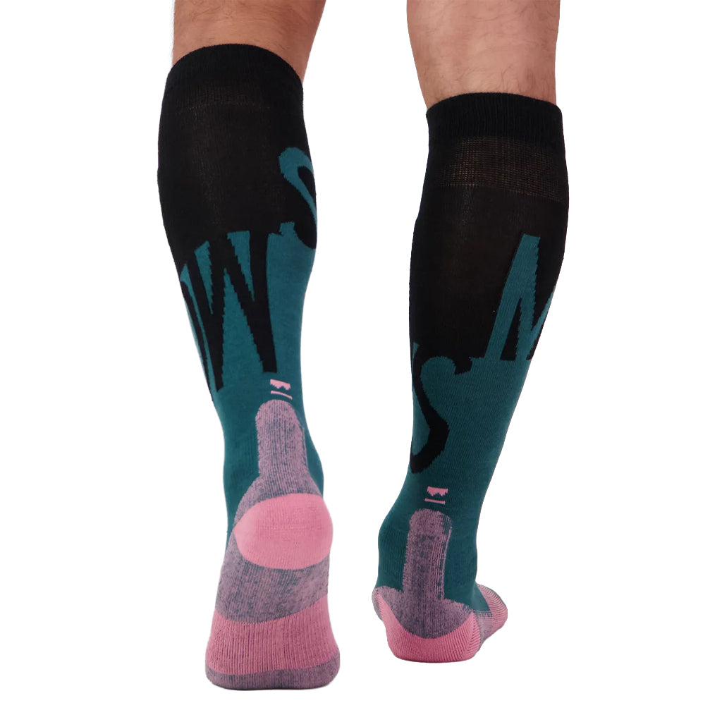 Ultra Cushion Merino Snow Sock - Jasper/Black