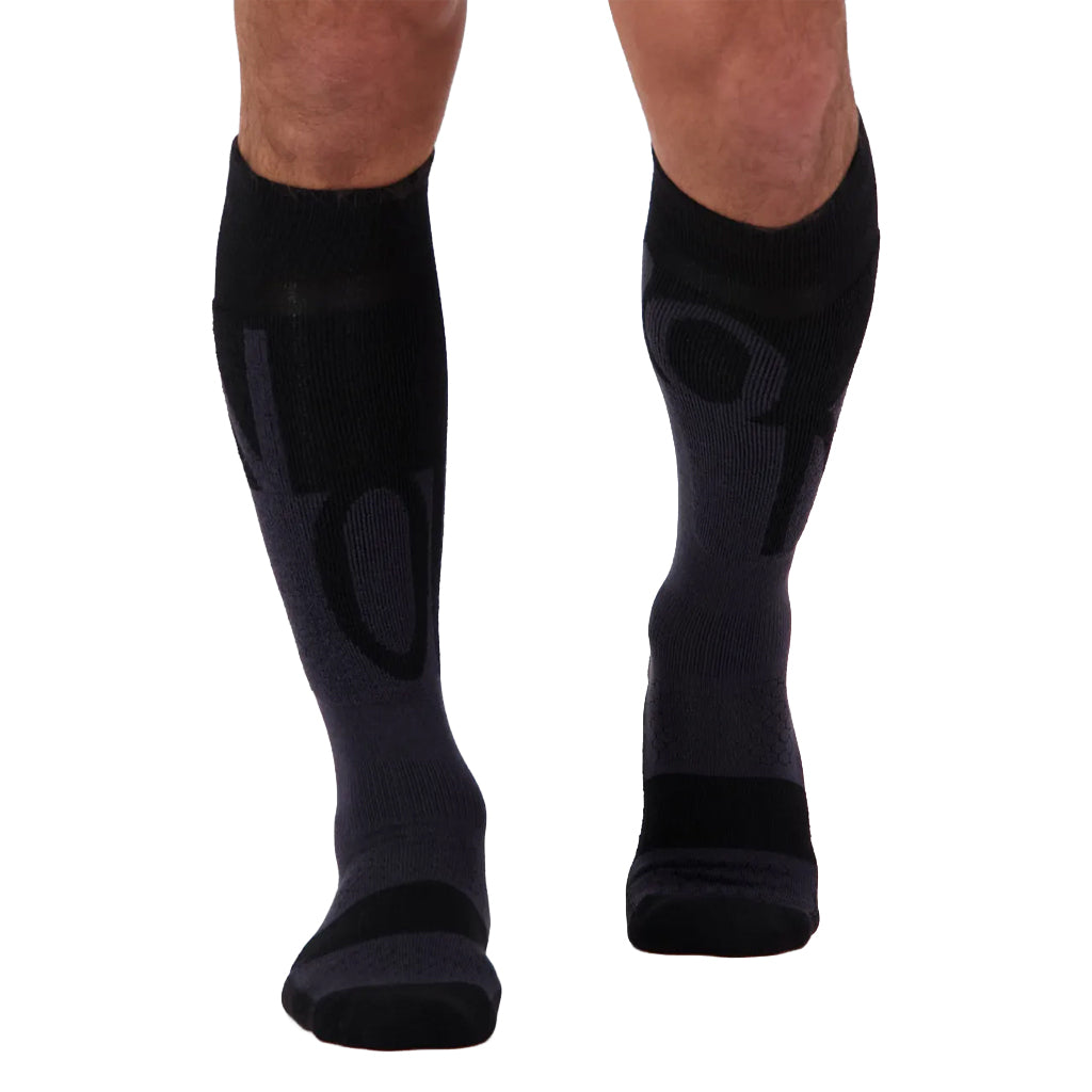 Ultra Cushion Merino Snow Sock - Black/9 Iron
