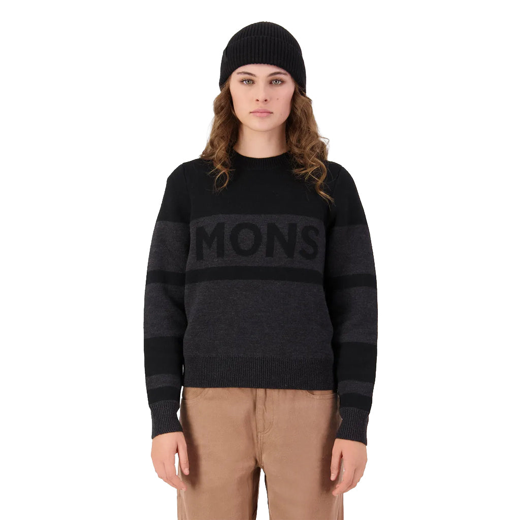 Innsbruck Merino Knit Sweater - Charcoal Black