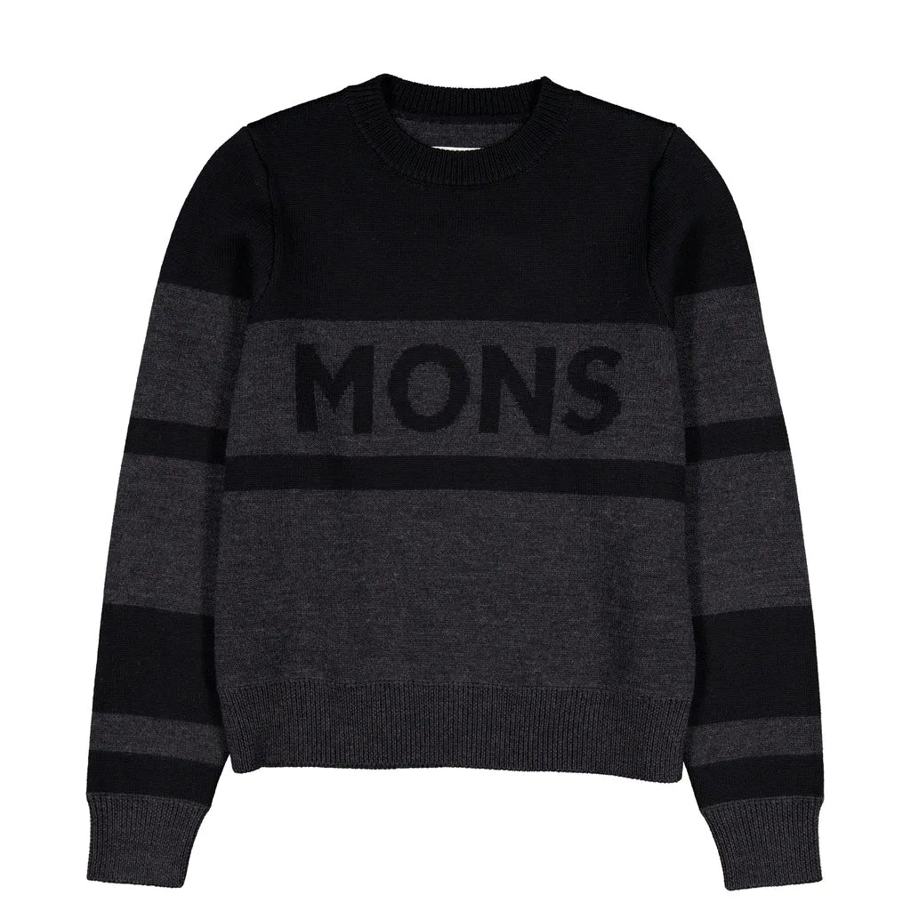 Innsbruck Merino Knit Sweater - Charcoal Black