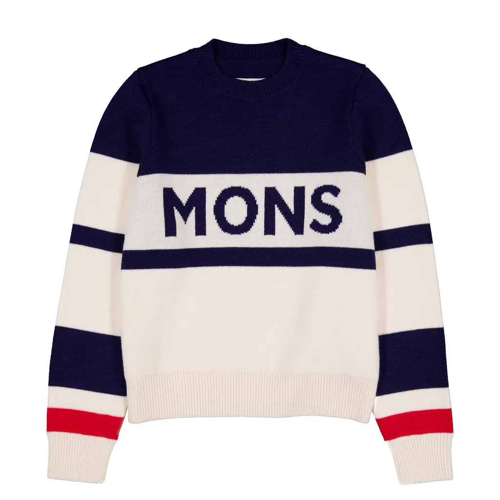 Innsbruck Merino Knit Sweater - Snowflake/Navy