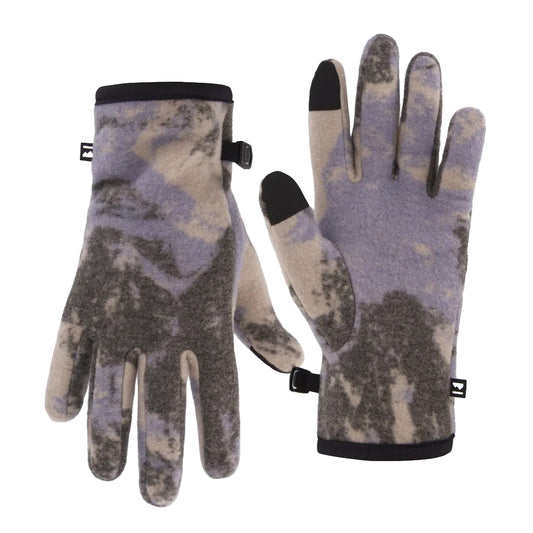 Pileup Wool Fleece Gloves - Mtn Camo Moonstone