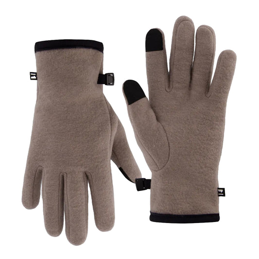 Pileup Wool Fleece Gloves - Cinder