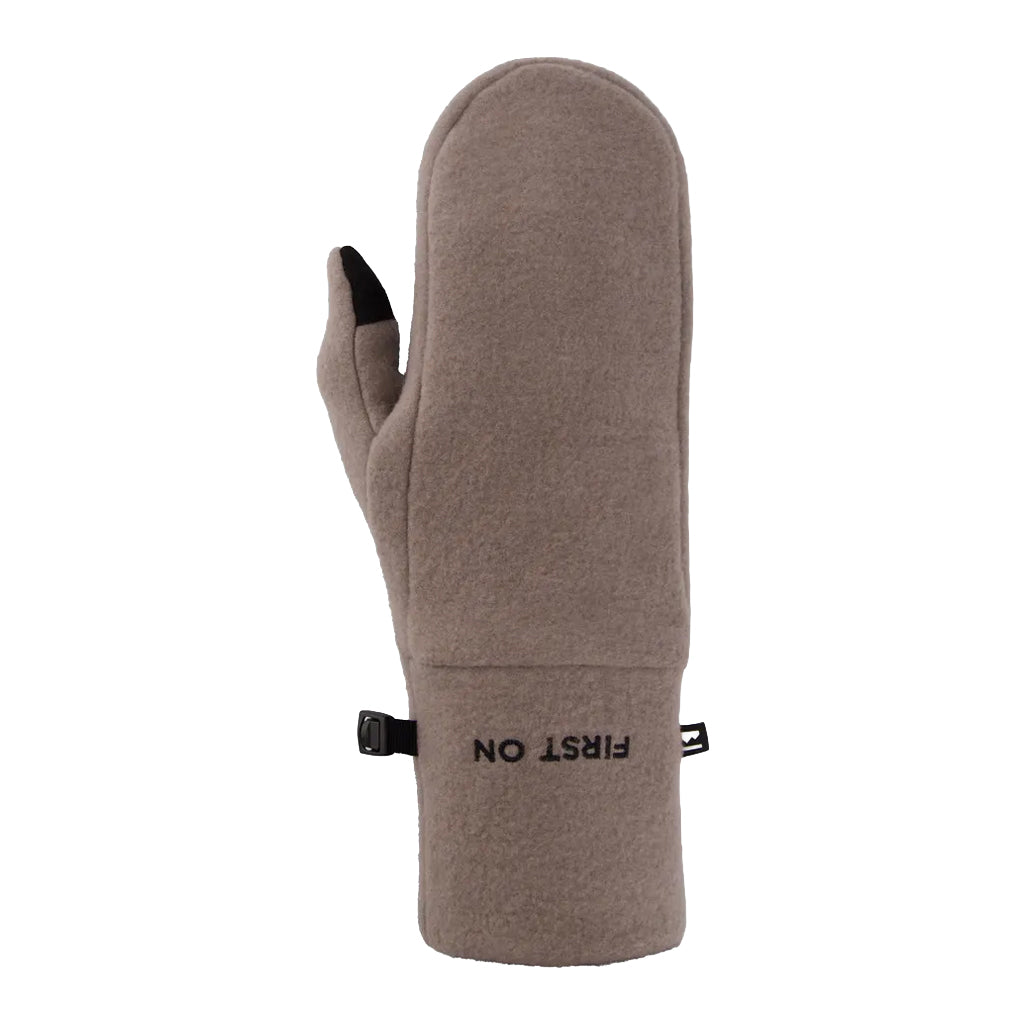 Pileup Wool Fleece Mittens - Cinder