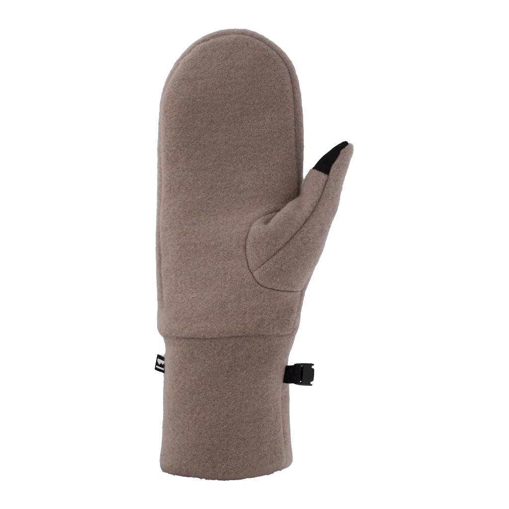 Pileup Wool Fleece Mittens - Cinder