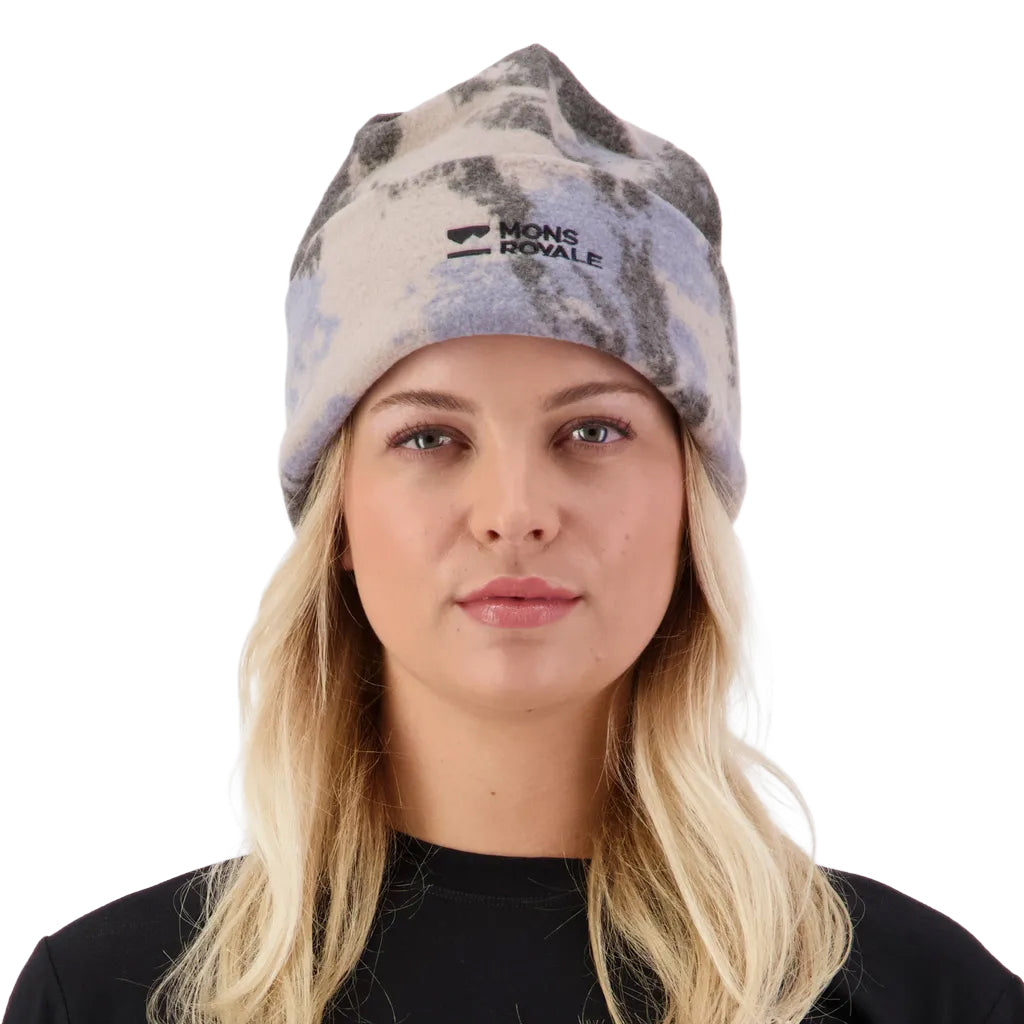 Pileup Wool Fleece Beanie - Mtn Camo Moonstone