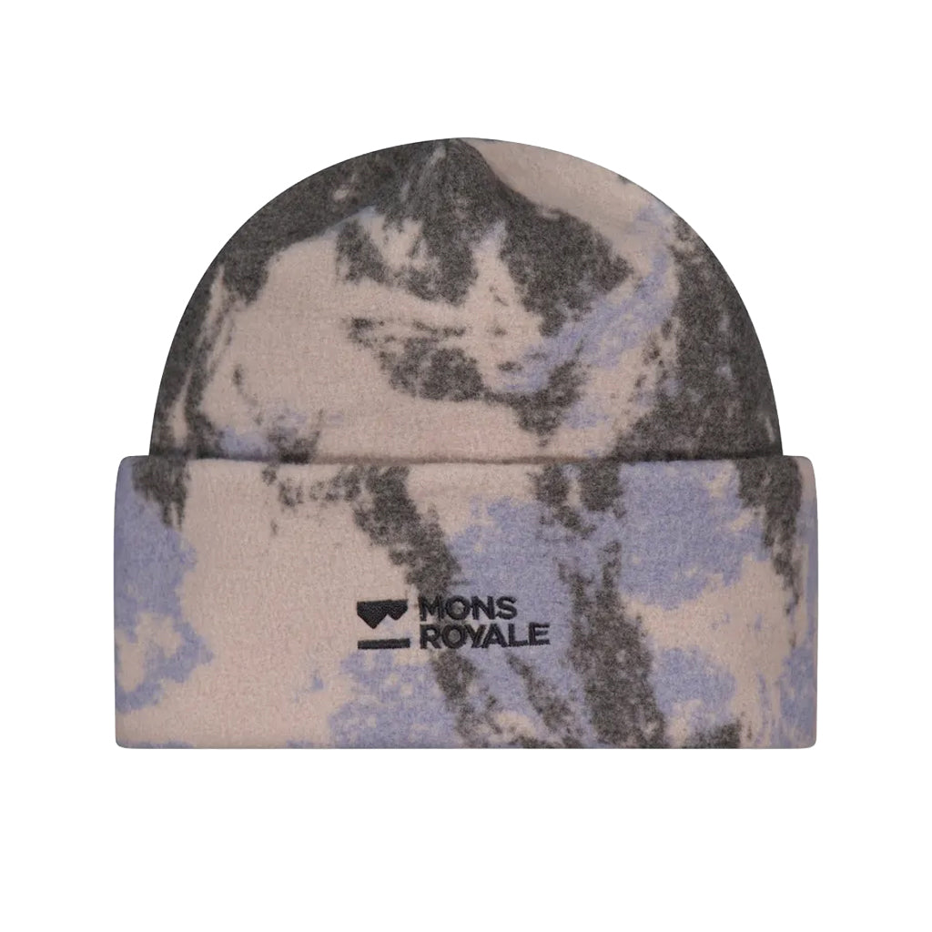 Pileup Wool Fleece Beanie - Mtn Camo Moonstone