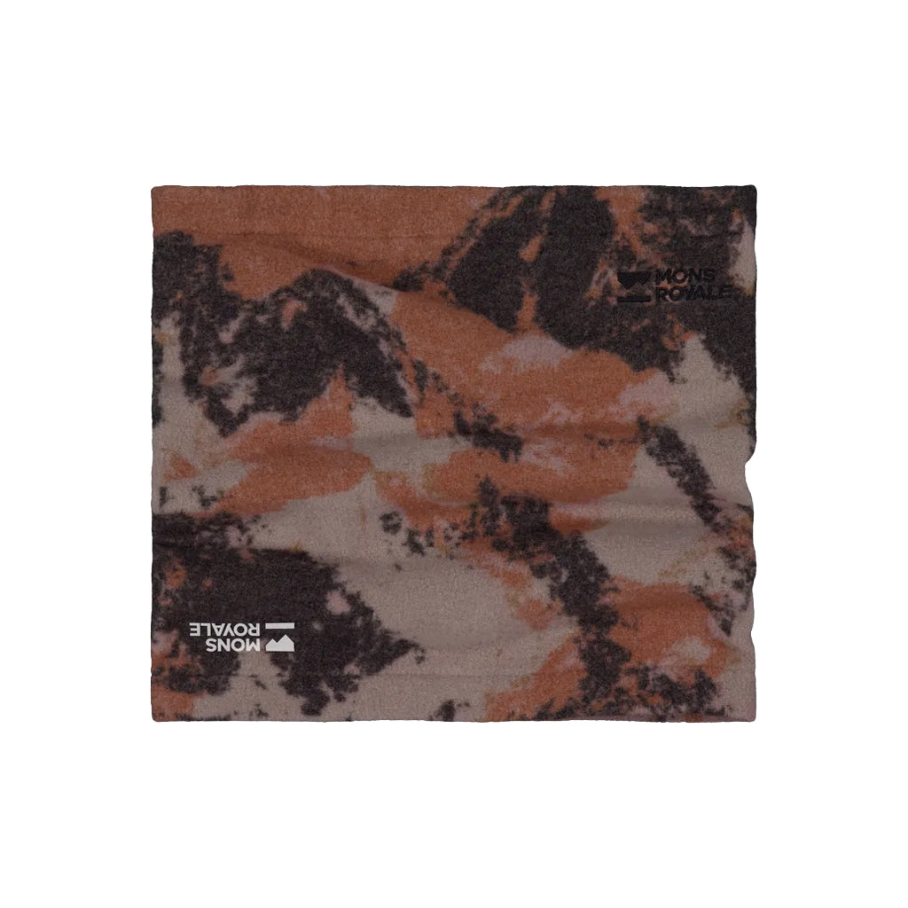 Pileup Wool Fleece Neckwarmer - Mtn Camo Orange