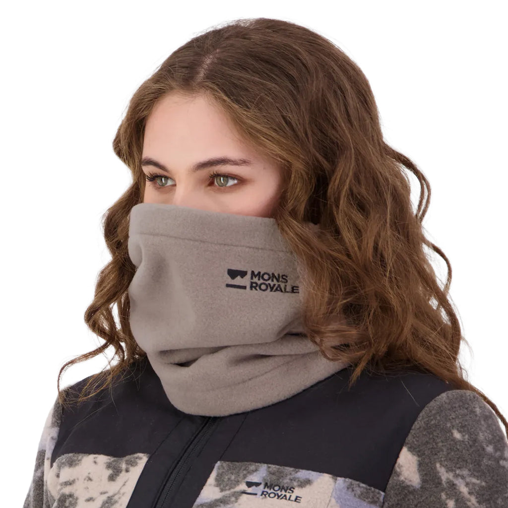 Pileup Wool Fleece Neckwarmer - Cinder