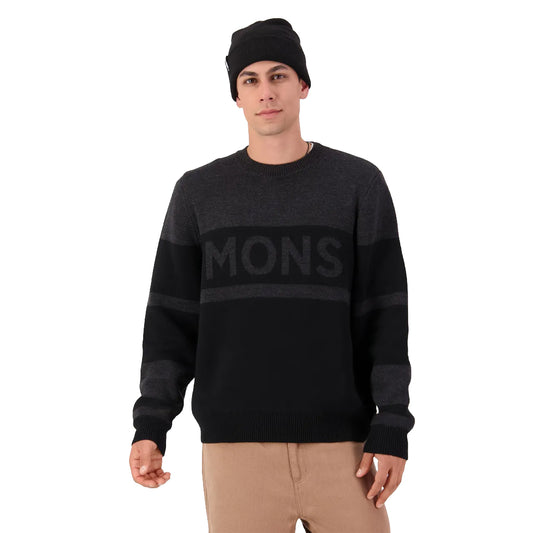 Innsbruck Merino Knit Sweater - Charcoal Black