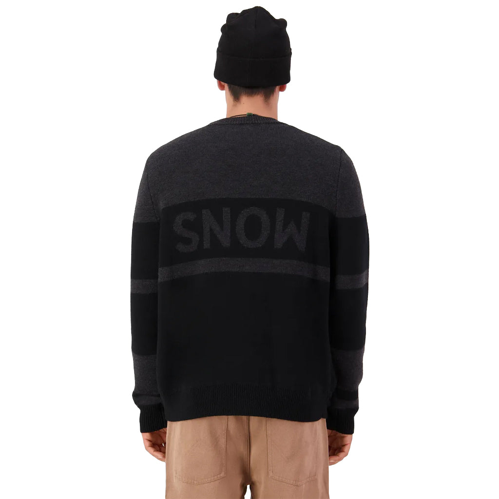 Innsbruck Merino Knit Sweater - Charcoal Black