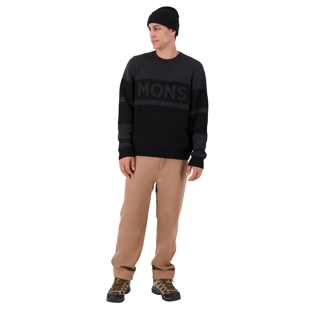Innsbruck Merino Knit Sweater - Charcoal Black