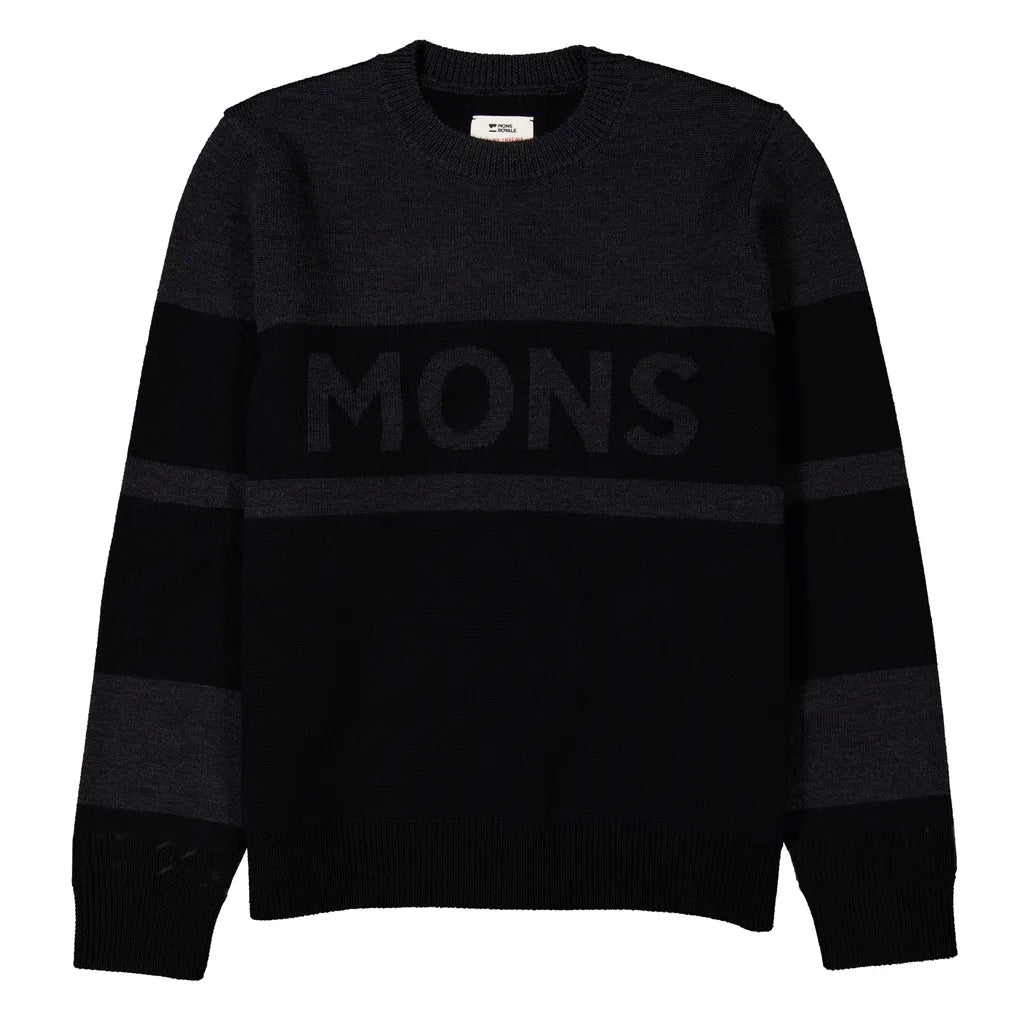 Innsbruck Merino Knit Sweater - Charcoal Black