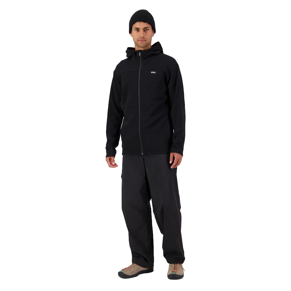Offgrid Merino Fleece Zip Hoodie - Black
