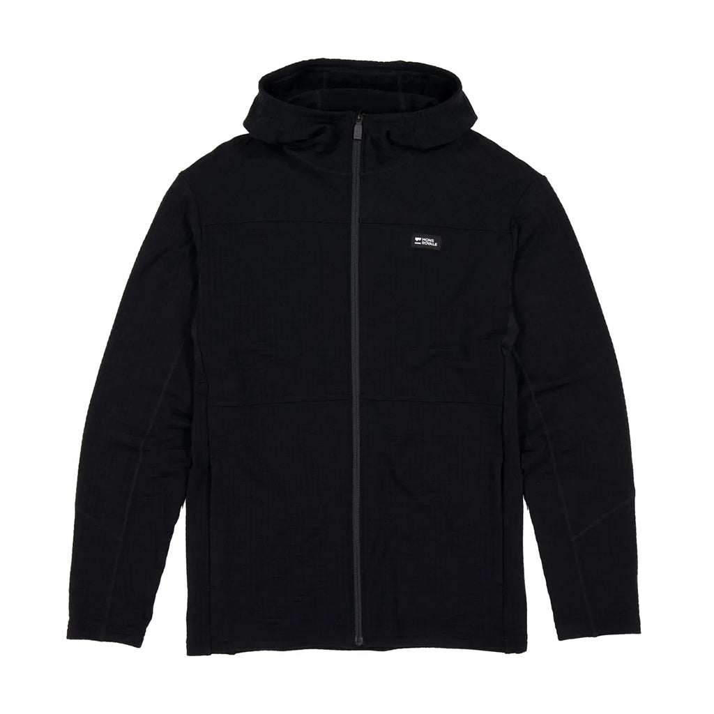 Offgrid Merino Fleece Zip Hoodie - Black