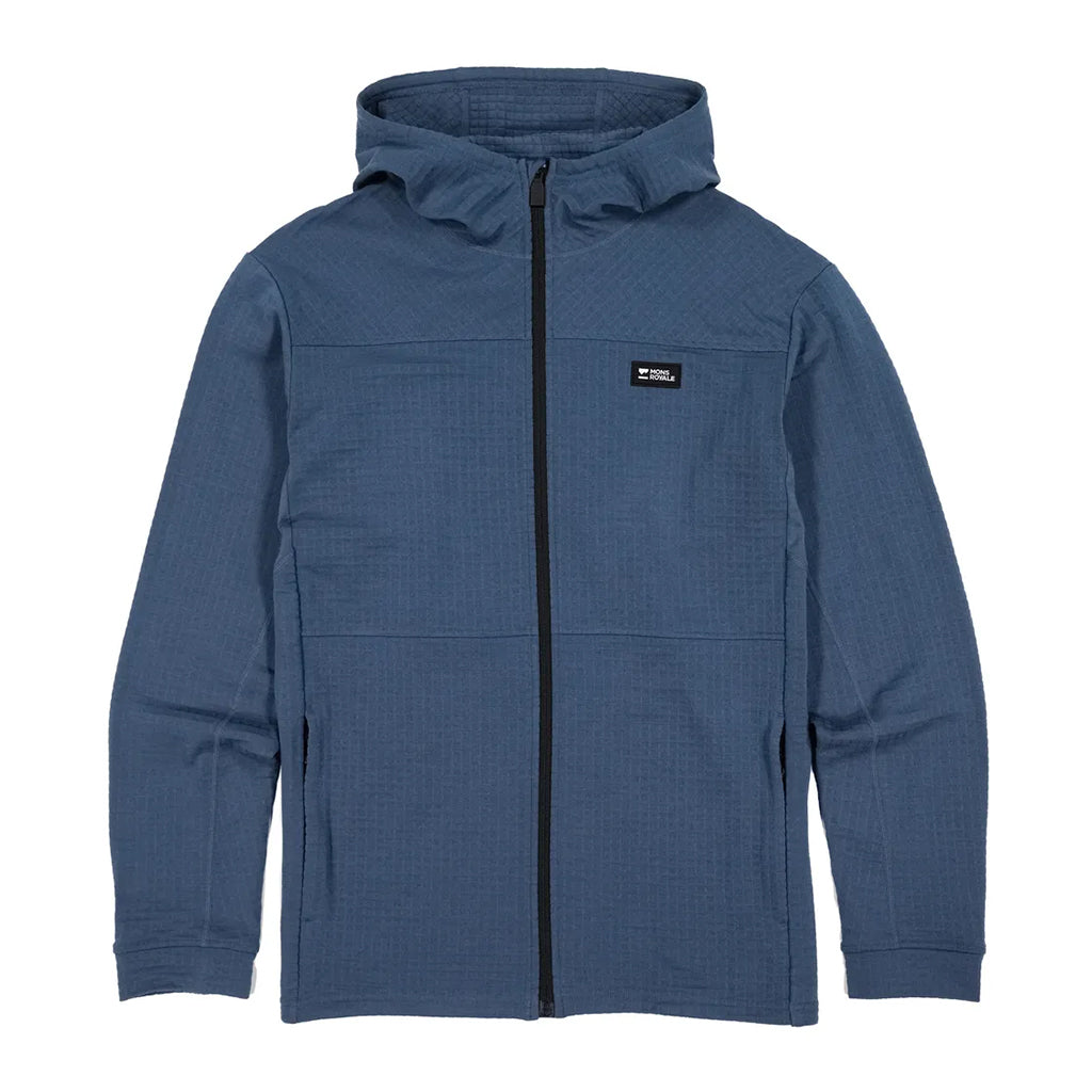Offgrid Merino Fleece Zip Hoodie - Orian Blue