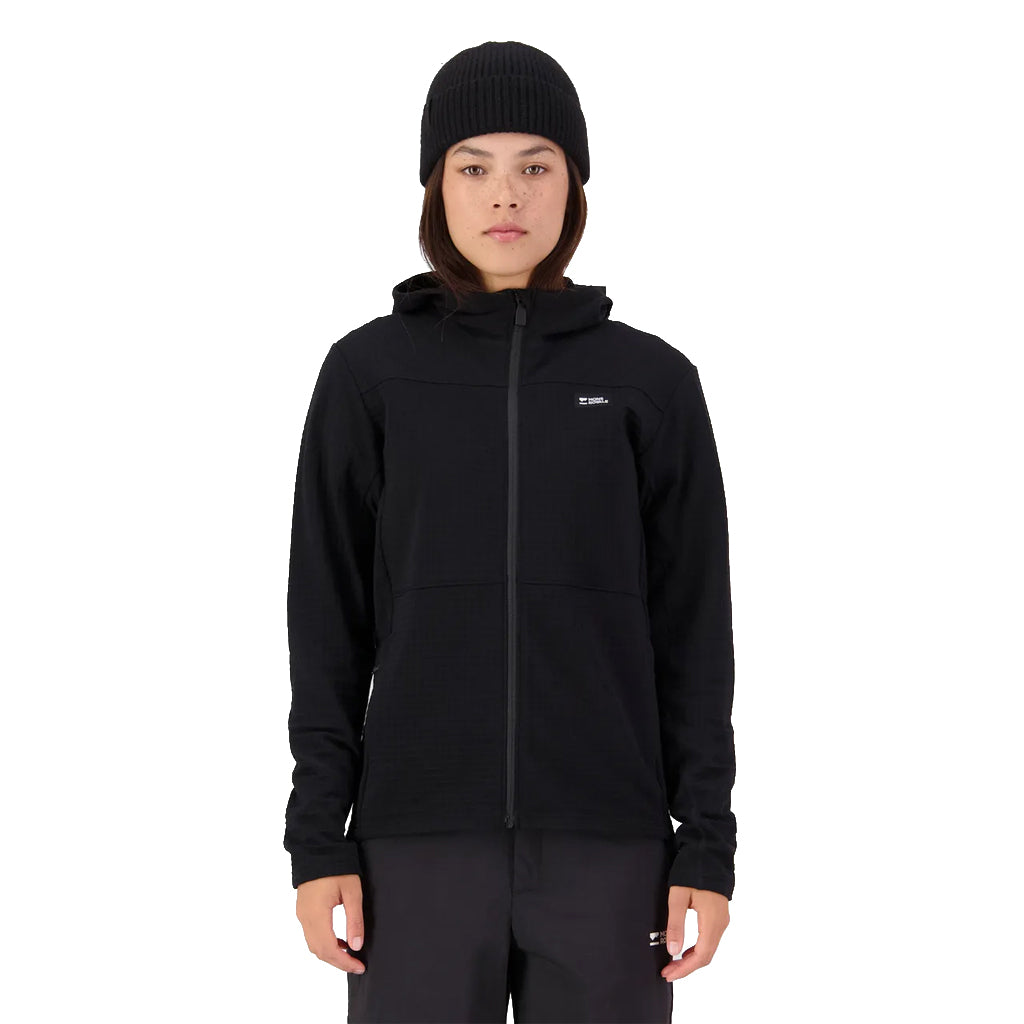 Offgrid Merino Fleece Zip Hoodie - Black