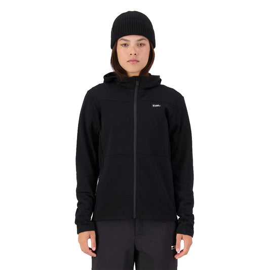 Offgrid Merino Fleece Zip Hoodie - Black
