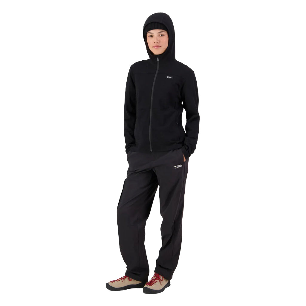 Offgrid Merino Fleece Zip Hoodie - Black