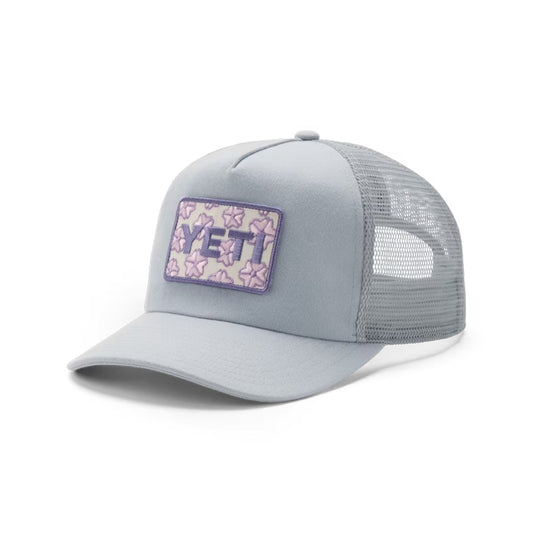 Cherry Blossom Trucker Hat - Grey