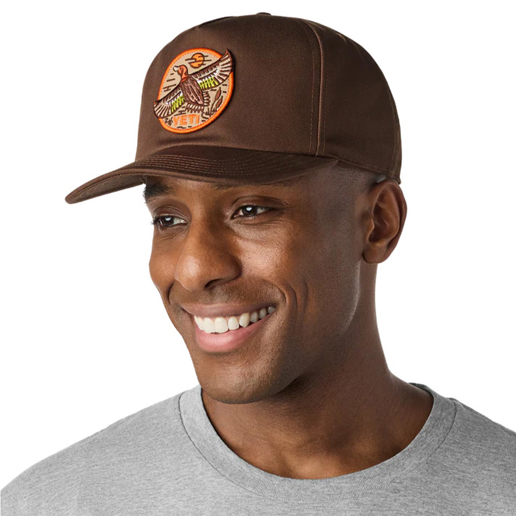 BFTW Duck Flat Brim Hat Dark Brown - Dark Brown