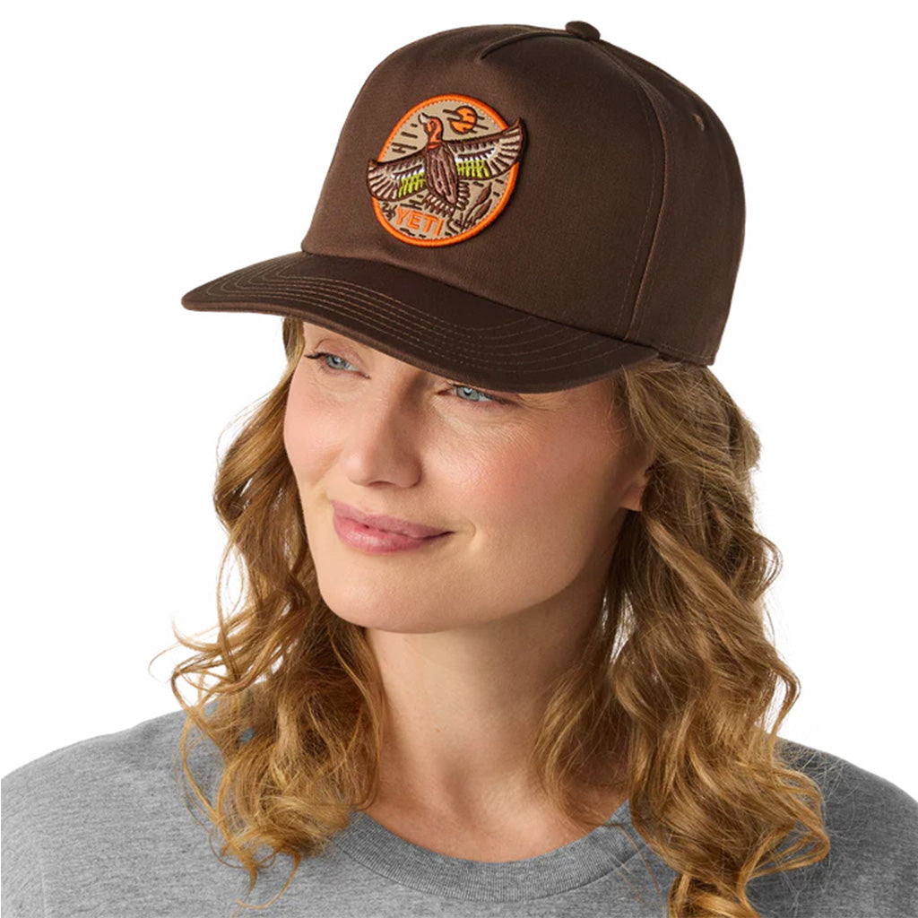 BFTW Duck Flat Brim Hat Dark Brown - Dark Brown