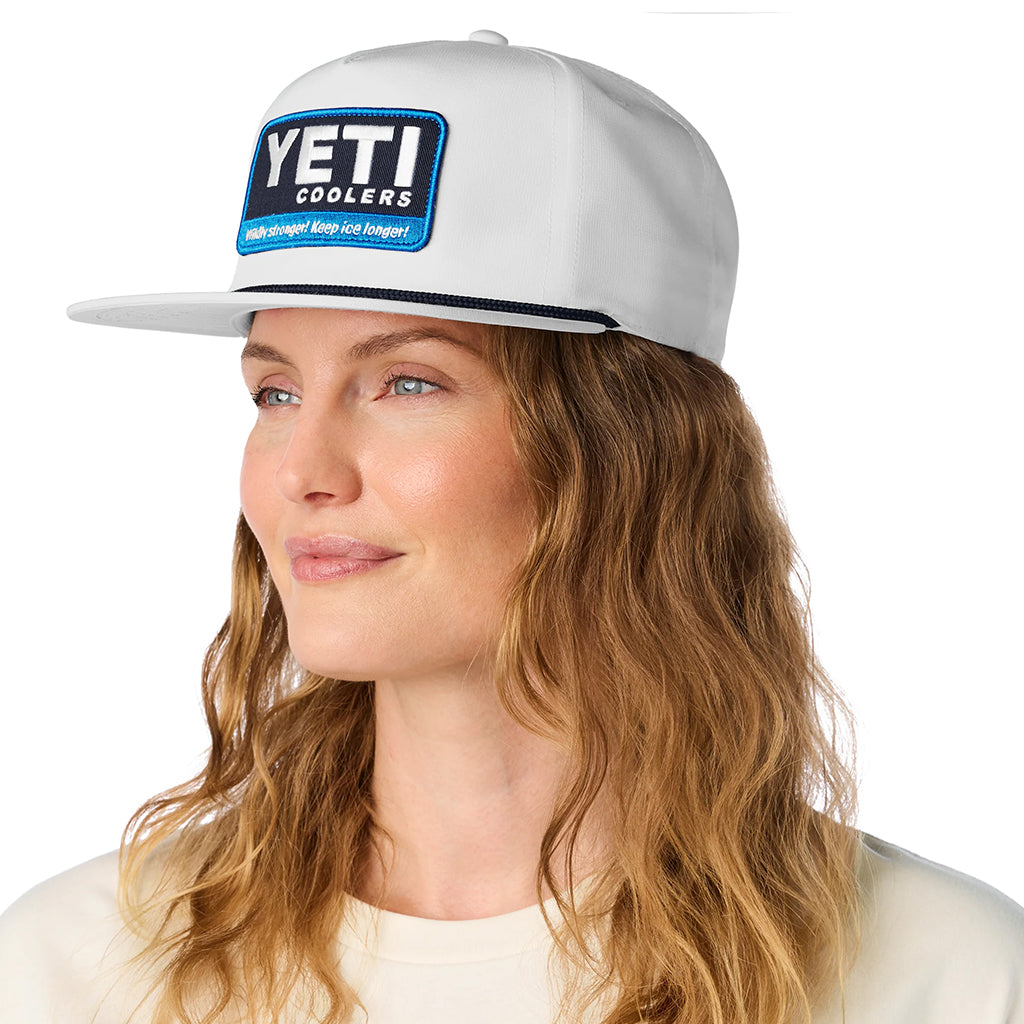 Wildly Stronger 20 Badge FB Rope Hat - White