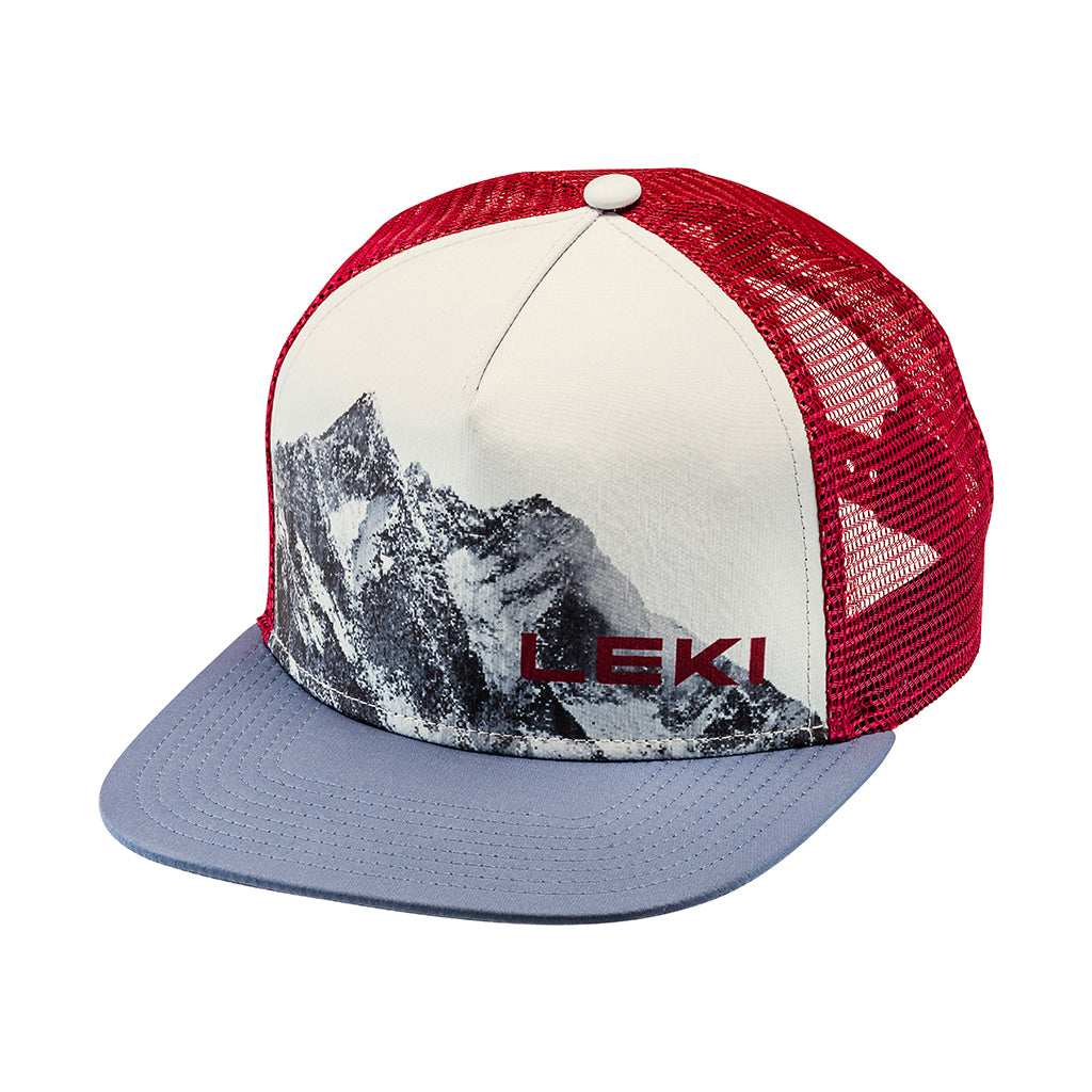 Logo Cap LEKI - Warm Grey Dark/Tamarillo/Dark Denim