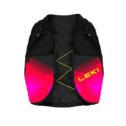 Trail Running Quiver Vest  - Black/Bright Red/Neonpink