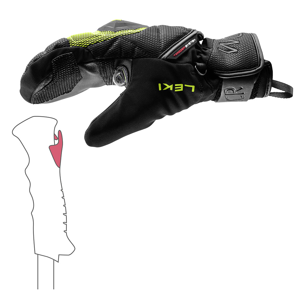 WCR Coach 3D Junior Mitt - Black/Ice Lemon
