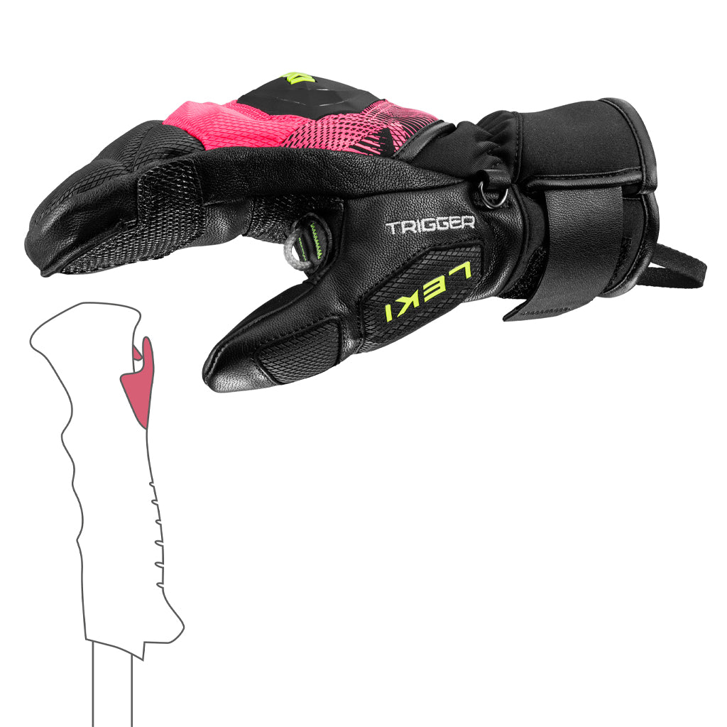 WCR Pro TR Junior Mitt - Black/Neonpink/Neonyellow