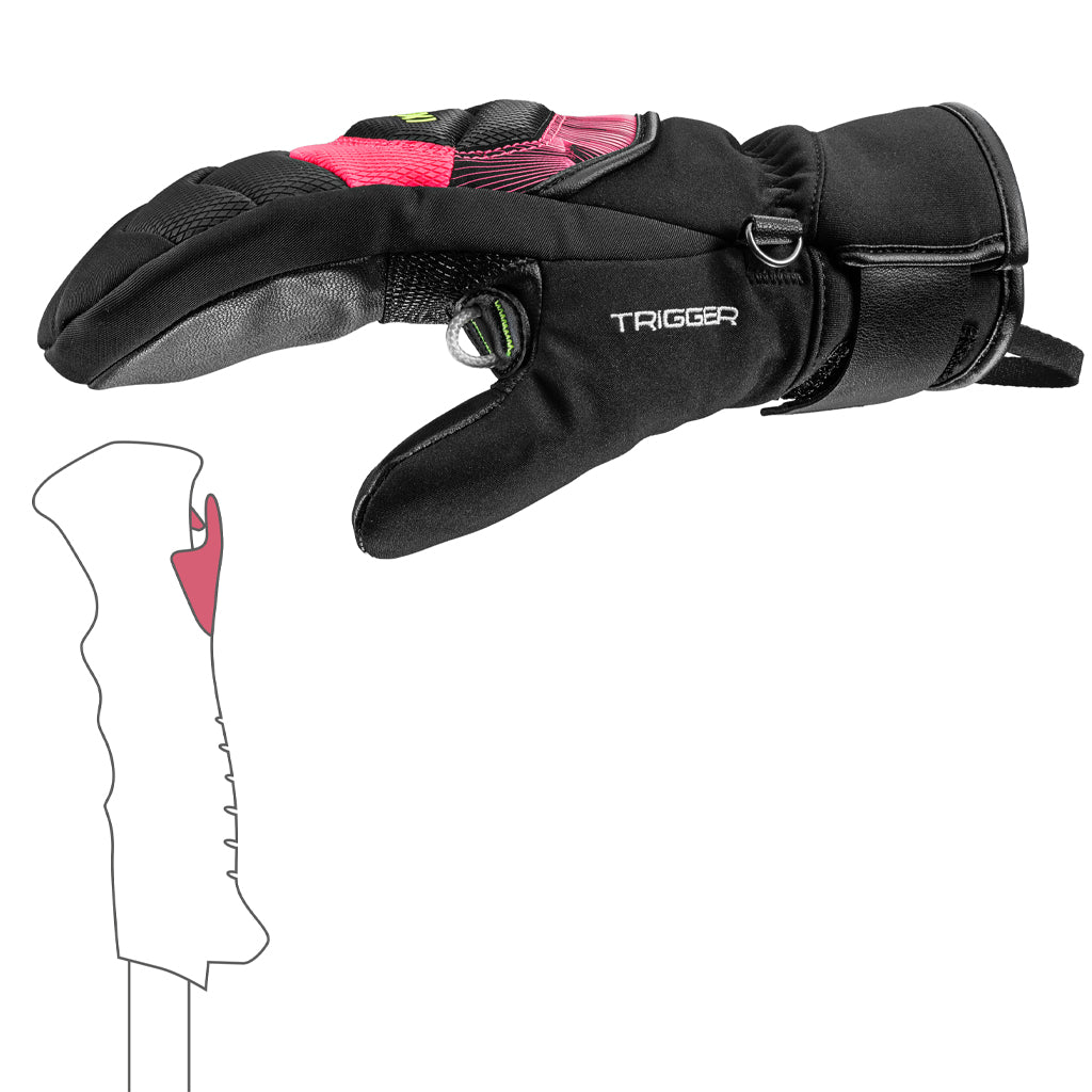 WCR Core TR Junior Mitt - Black/Neonpink/Neonyellow