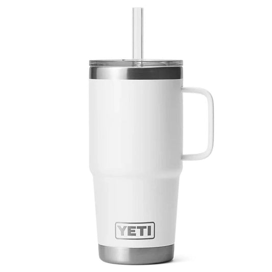 Rambler 25 oz Straw Mug - White