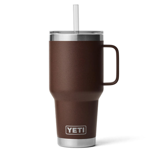 Rambler 35 Oz Straw Mug - Wetlands Brown