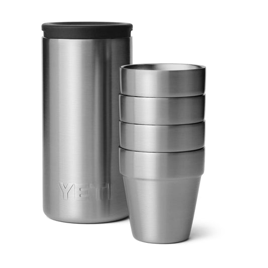 Shot Glasses & Case - Stainless