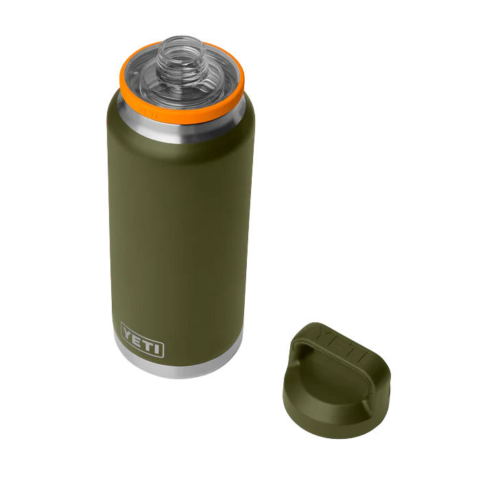 Rambler 36 oz C Chug Bottle - Olive/King Crab Orange