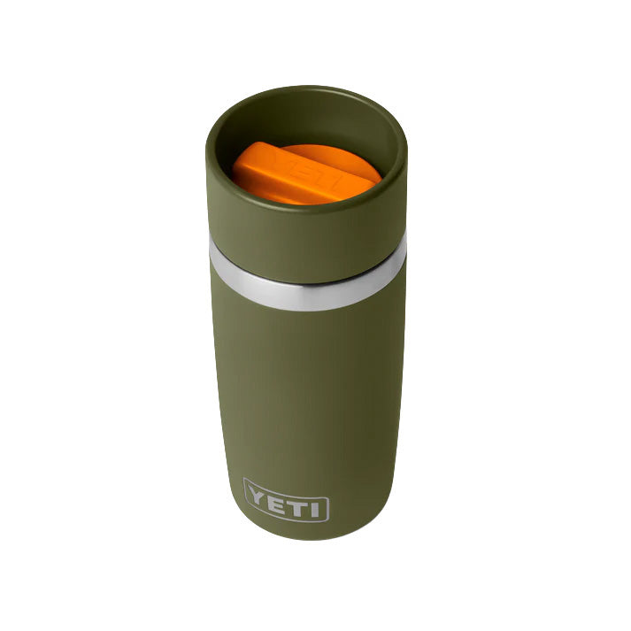 Rambler 12 oz Travel Bottle - Olive/King Crab Orange