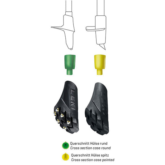 Rubber tip Vario-System black