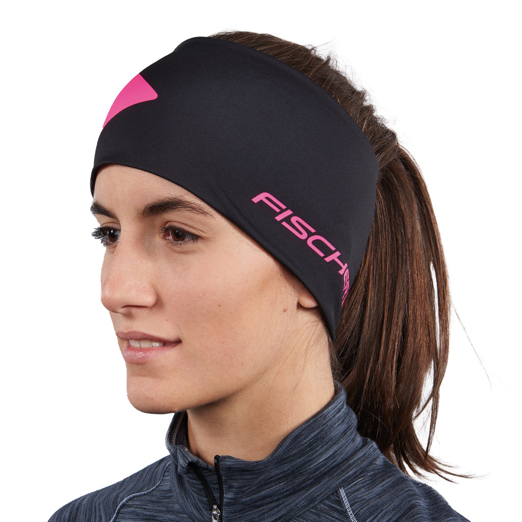 Headband Oberstdorf - Black/Neon Pink