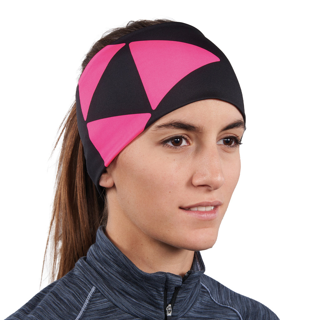 Headband Oberstdorf - Black/Neon Pink