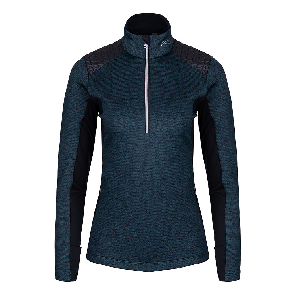 Women Forun Midlayer Half-Zip Petrol Blue/Black