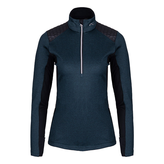 Women Forun Midlayer Half-Zip Petrol Blue/Black
