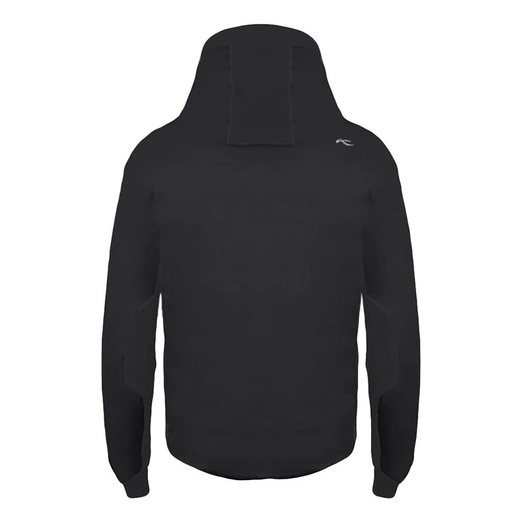 Men Green Line Jacket Black
