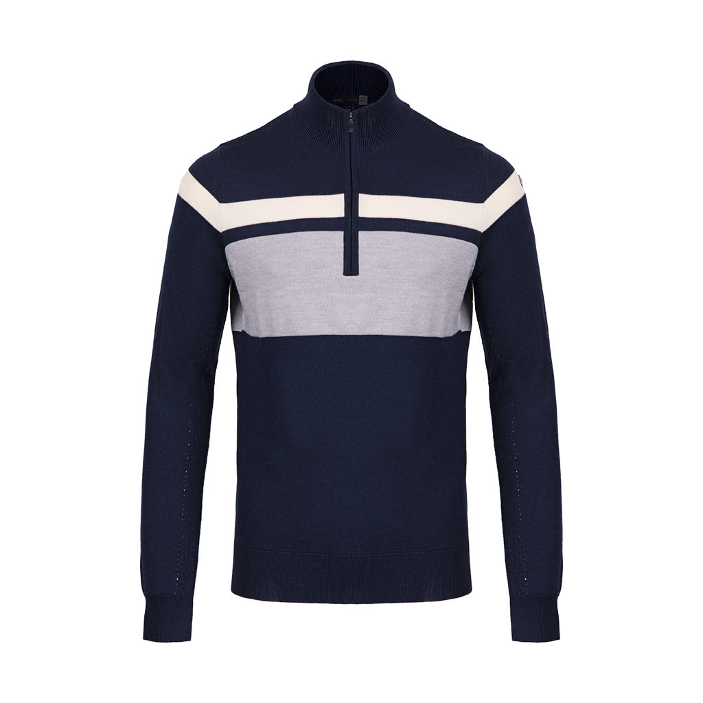Men Stripe Sweater HZ KJUS Navy/Cream SAMPLE